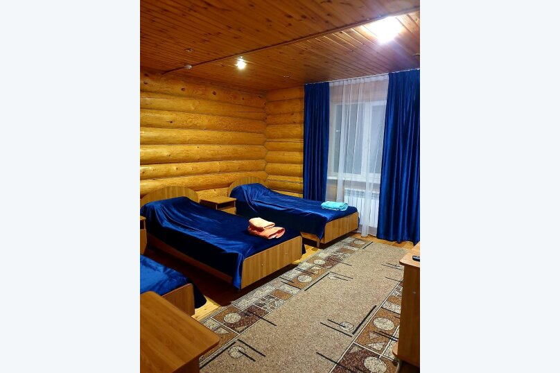 Однокомнатный номер с 3 односпальными кроватями, от 1 до 3 гостей, вид на горы